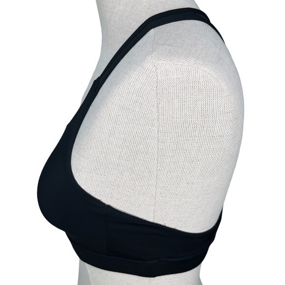 Athleta Contender A-C Bra sz XS * Black Mesh Racerback Workout Gym Sports Bra - Picture 4 of 7